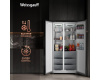 Отдельностоящий холодильник с инвертором Weissgauff WSBS 590 NoFrost Inverter Premium Rock Glass