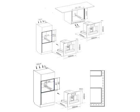 Встраиваемая кофемашина Meferi MCM6010BK COMFORT PLUS