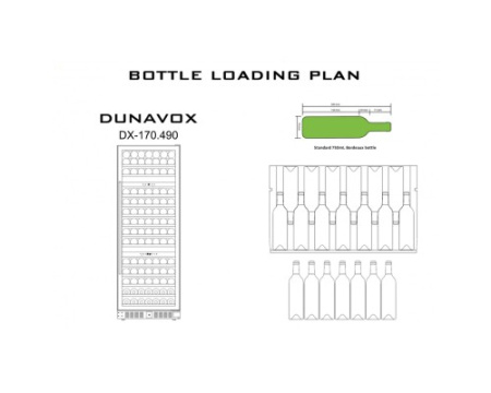 Винный шкаф Dunavox DX-170.490TBK