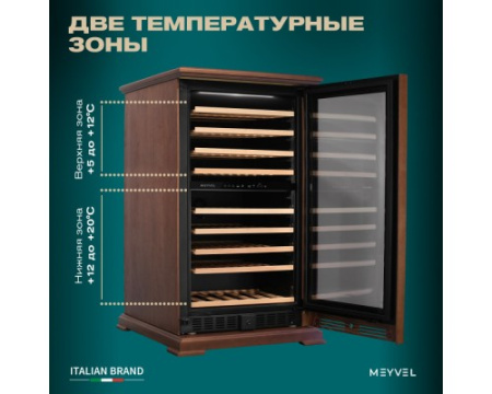 Винный шкаф Meyvel MV99PRO-KBT2 (Итальянский орех)