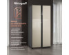 Отдельностоящий холодильник с инвертором Weissgauff WSBS 500 Inverter NoFrost Beige Glass
