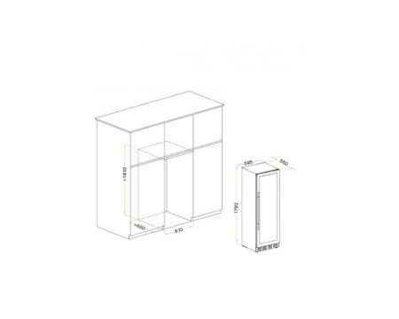 Винный шкаф Meyvel MV110-KST2 (Slim)