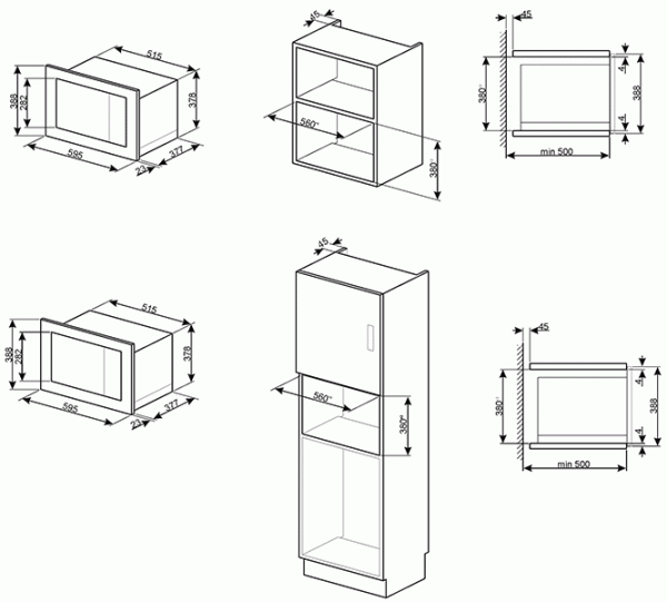 Микроволновая печь Smeg FMI025X