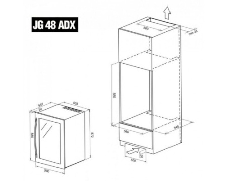 Винный шкаф IP Industrie JG 48 ADX