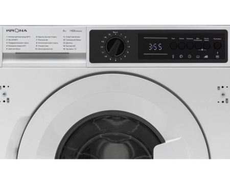 Встраиваемая стиральная машина Krona KALISA 1400 8K WHITE