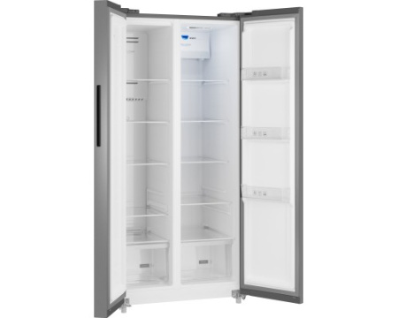 Отдельностоящий холодильник с инвертором Weissgauff WSBS 500 Inverter NoFrost Inox