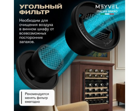 Винный шкаф Meyvel MV46PRO-KBT2 (Итальянский орех)
