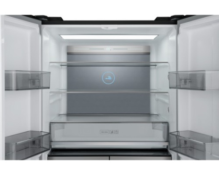 Отдельностоящий холодильник с инвертором Weissgauff WCD 590 Nofrost Inverter Premium Ecofresh Dark Inox