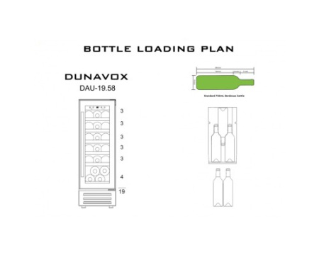 Винный шкаф Dunavox DAU-19.58B