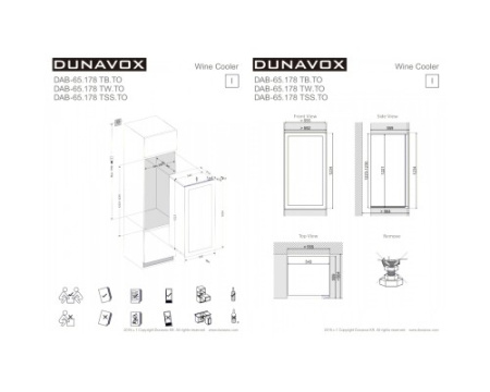 Винный шкаф Dunavox DAB-65.178TB.TO