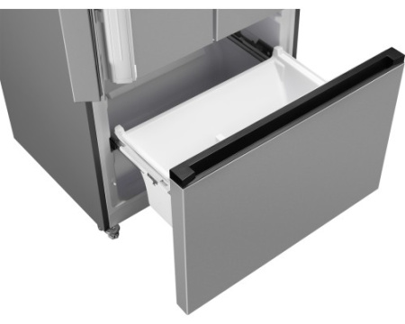 Отдельностоящий холодильник Weissgauff WFD 450 Built-in Inverter NoFrost Inox