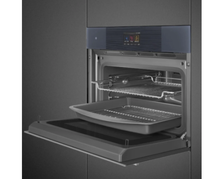 Компактный духовой шкаф с пароваркой Smeg SO4104APG