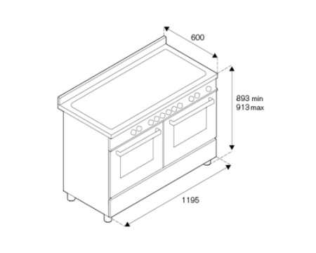 Варочный центр Bertazzoni HER126G2ENET