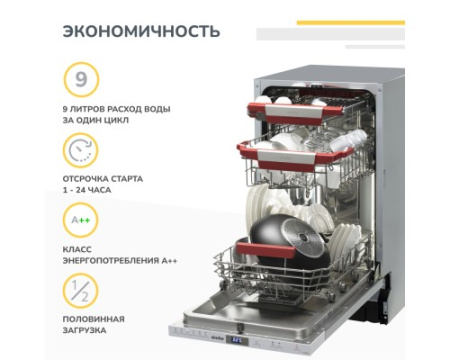 Встраиваемая посудомоечная машина Simfer DGB4602