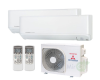 Мульти сплит-система на 2 комнаты Mitsubishi Heavy Free Match SCM40ZS-W/SKM20ZSP-W*2шт