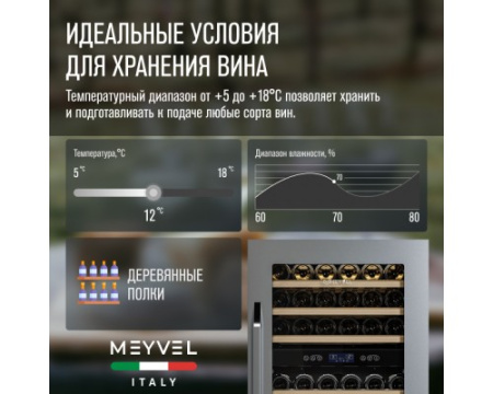 Винный шкаф Meyvel MV42-KSB2
