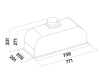 Вытяжка Falmec Design GRUPPO INCASSO PLUS 70 CGIW70.E26P2#EUI490F