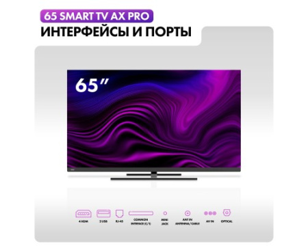 Телевизор Haier 65 Smart TV AX Pro