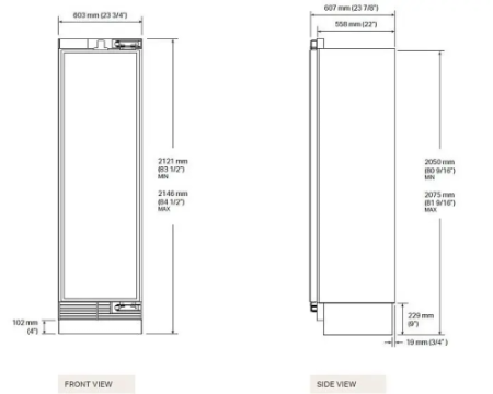 Морозильная камера Signature Kitchen Suite SKSCF2431P