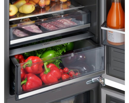Встраиваемый холодильник с инвертором Weissgauff WRKI 2000 Total NoFrost Inverter Premium Ecofresh Inox