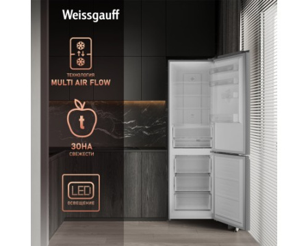 Отдельностоящий холодильник с инвертором Weissgauff WRK 2000 BGNF DC Inverter
