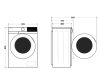Стиральная машина узкая Toshiba TW-BN80C4RU(WK)
