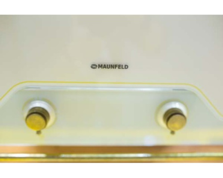 Вытяжка Maunfeld RETRO QUADR 60 бежевое стекло