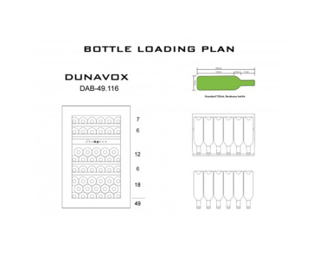 Винный шкаф Dunavox DAB-49.116DB.TO