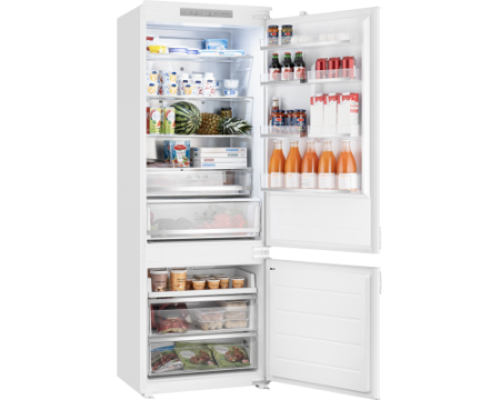 Встраиваемый холодильник с инвертором Weissgauff WRKI 1970 Total NoFrost Inverter Premium Ecofresh Inox