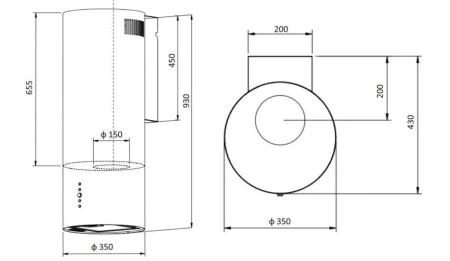 Вытяжка EXITEQ EX-1296 black