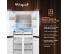 Отдельностоящий холодильник с инвертором Weissgauff WCD 450 BEG NoFrost Inverter