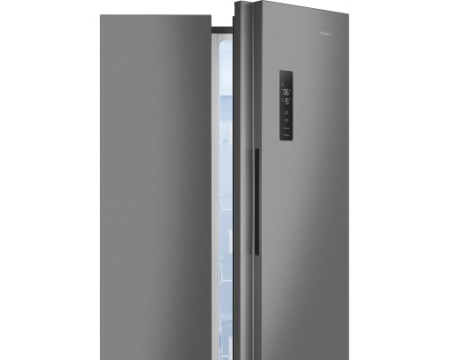 Отдельностоящий холодильник с инвертором Weissgauff WSBS 500 Inverter NoFrost Inox