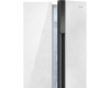 Отдельностоящий холодильник с инвертором Weissgauff WSBS 500 Inverter NoFrost White Rock Glass