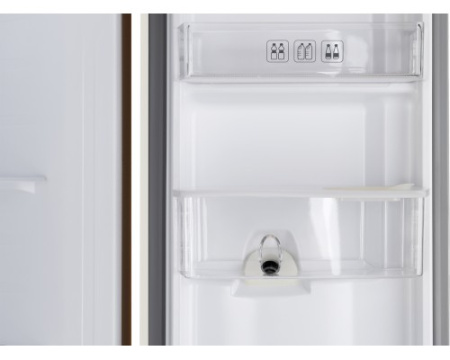 Отдельностоящий холодильник с инвертором и подачей воды Weissgauff WSBS 600 Be NoFrost Inverter Water Dispenser