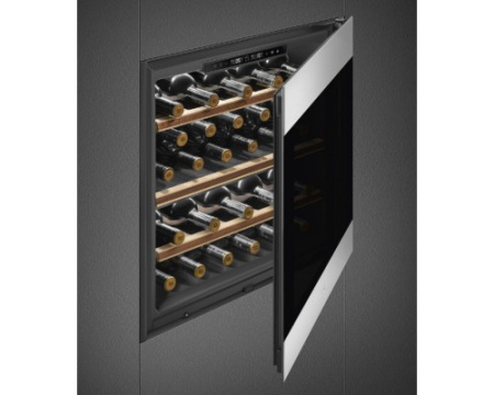Встраиваемый холодильный шкаф для вина Smeg CVI329X3