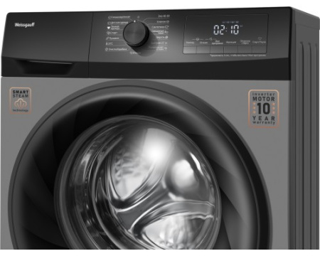 Стиральная машина с инвертором и паром Weissgauff WM 4947 DC Inverter Steam Grey