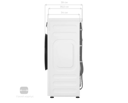 Стиральная машина Meferi MFW061014WH SLIM LIGHT