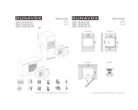 Винный шкаф Dunavox DAV-18.46SS.TO