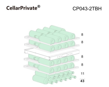 Винный шкаф Cellar Private CP043-2TBH