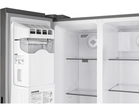 Отдельностоящий холодильник с инвертором и генератором льда Weissgauff WSBS 695 NFX Inverter Ice Maker