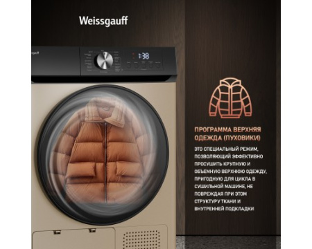 Сушильная машина Weissgauff WD 6010 Heat Pump Champagne