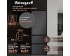 Отдельностоящий холодильник Weissgauff WFD 450 Total NoFrost Inverter Dark Grey Built-in