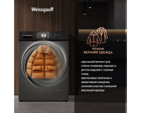 Стиральная машина с сушкой Weissgauff WMD 4148 D Grey