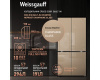 Отдельностоящий холодильник с инвертором Weissgauff WCD 510 Built-in Inverter NoFrost Champagne Glass