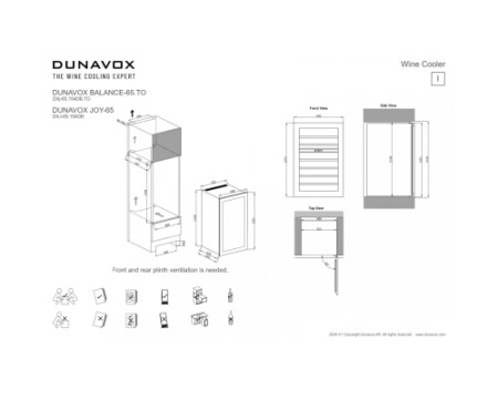 Винный шкаф Dunavox DXJ-65.154DB