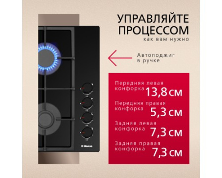 Газовая варочная поверхность Hansa BHKS661830