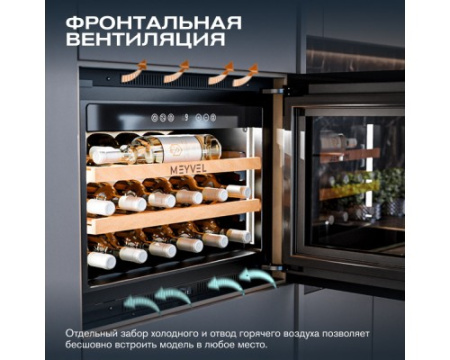 Винный шкаф Meyvel MV19PRO-KBB1