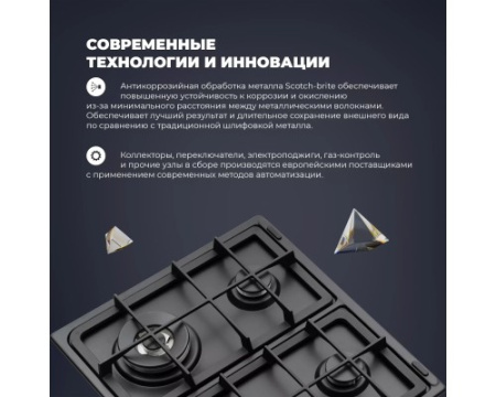 Газовая варочная панель DeLonghi ANF 46 PRO RUS