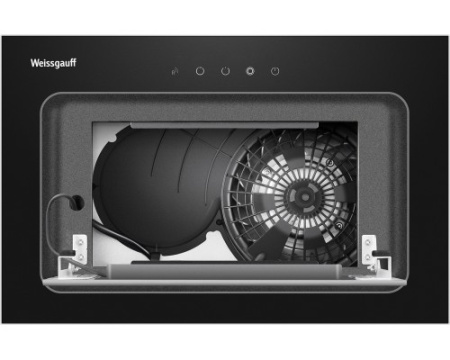 Кухонная встраиваемая вытяжка Weissgauff Aura 456 Touch Black Glass