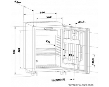 Минибар Dometic RH 439 LDFS